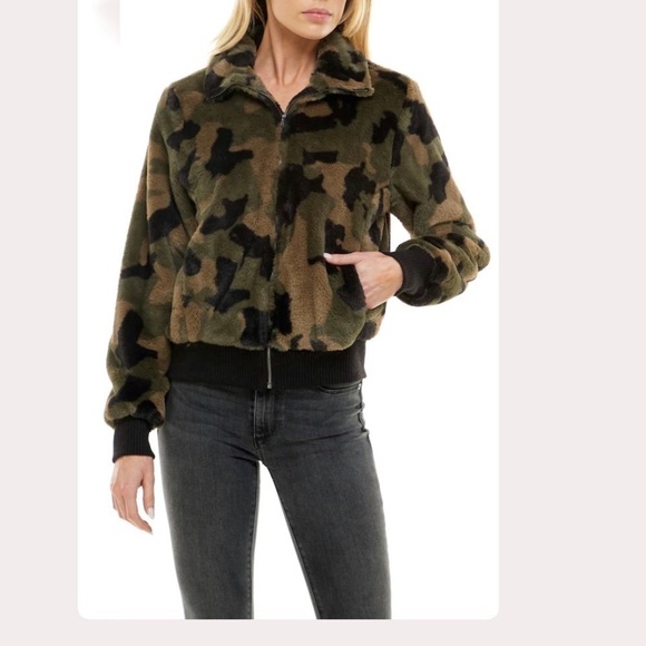 SOCIALITE Bomber Camo Andi Jacket Size XS - Picture 1 of 7